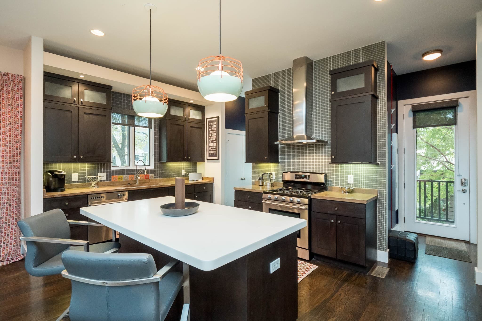Gourmet kitchen with island at 928 Caruthers Avenue in 12 South Nashville