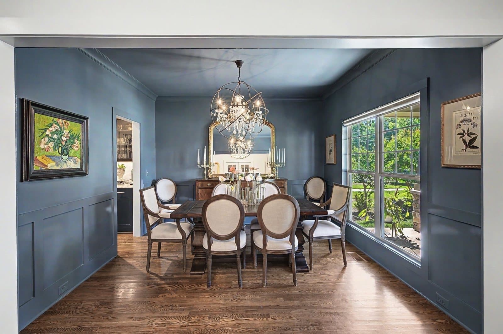 Formal dining room on Acklen Avenue in 12 South, Nashville