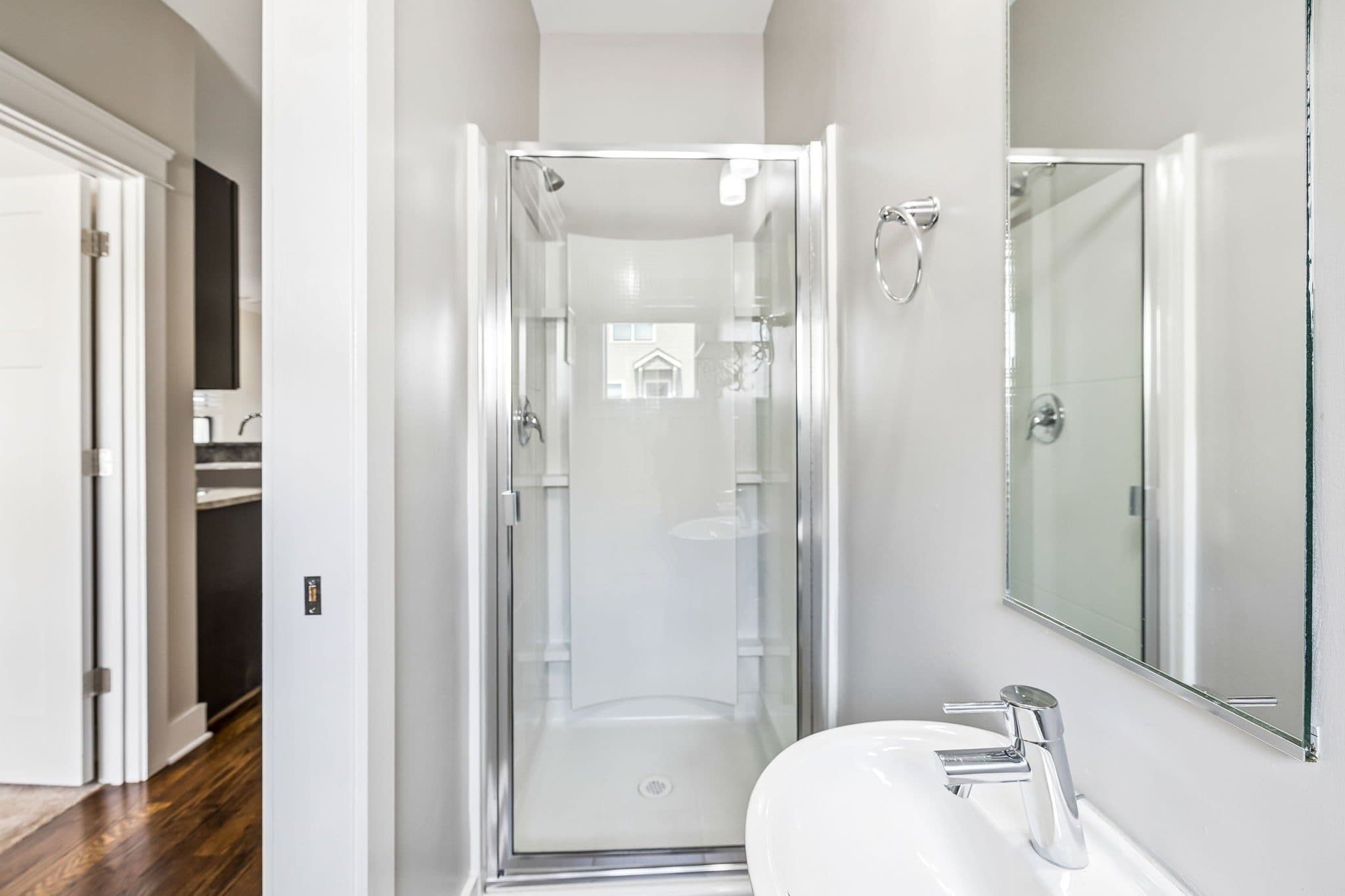Downstairs full bath with a walk-in shower at 143 Gale Park Lane, 12 South Nashville